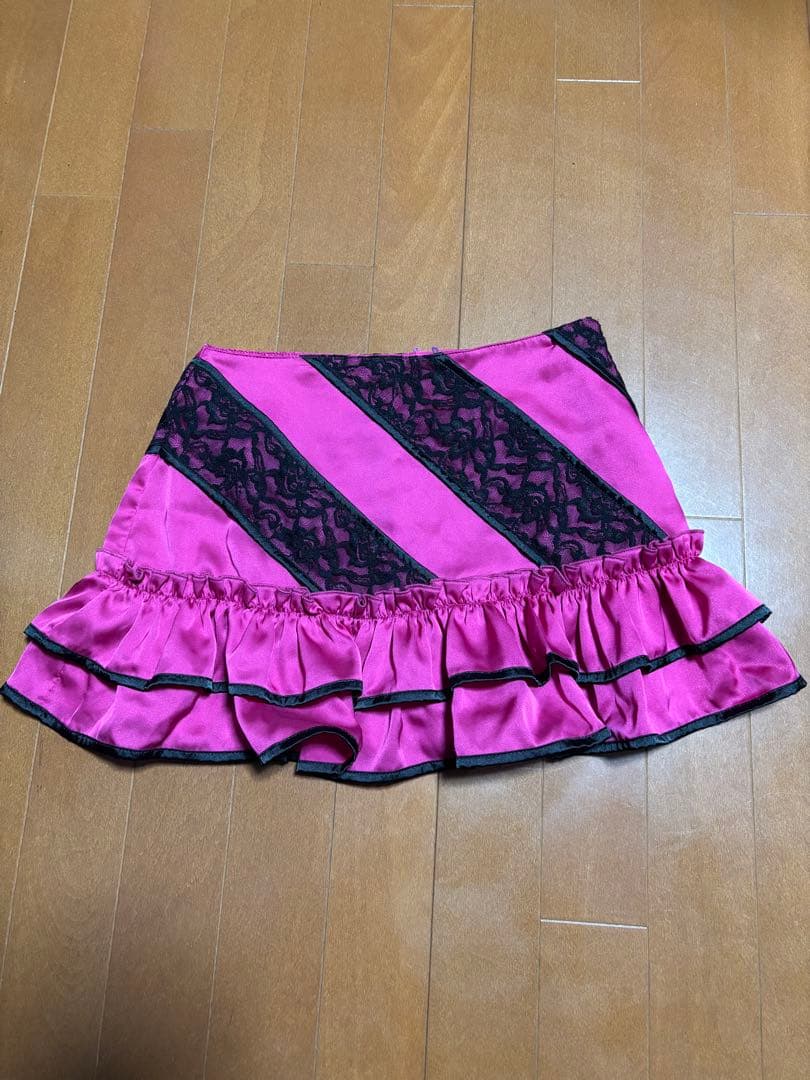 GOLDS infinityピンク フリル ミニスカート M