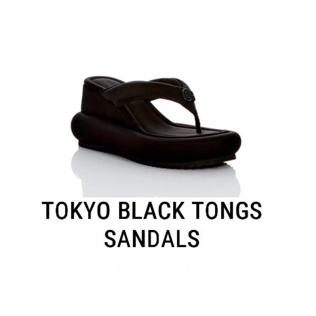 YELLO 【TOKYO BLACK TONGS SANDALS】新品
