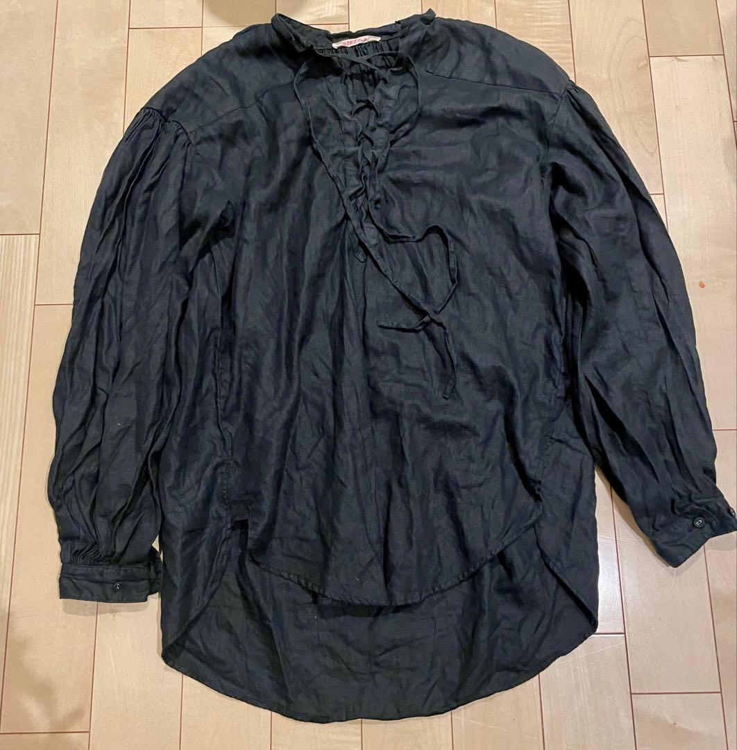 【完売品】dept majotaeリネン チュニック ブラック