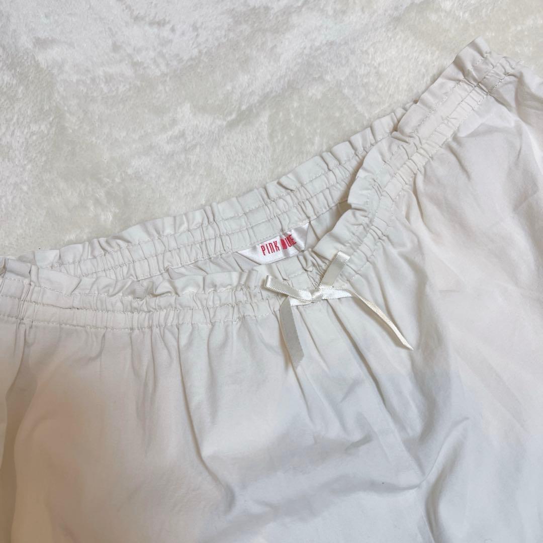 【美品】ピンクハウス　レース段々フリル　アンクル丈パンツ