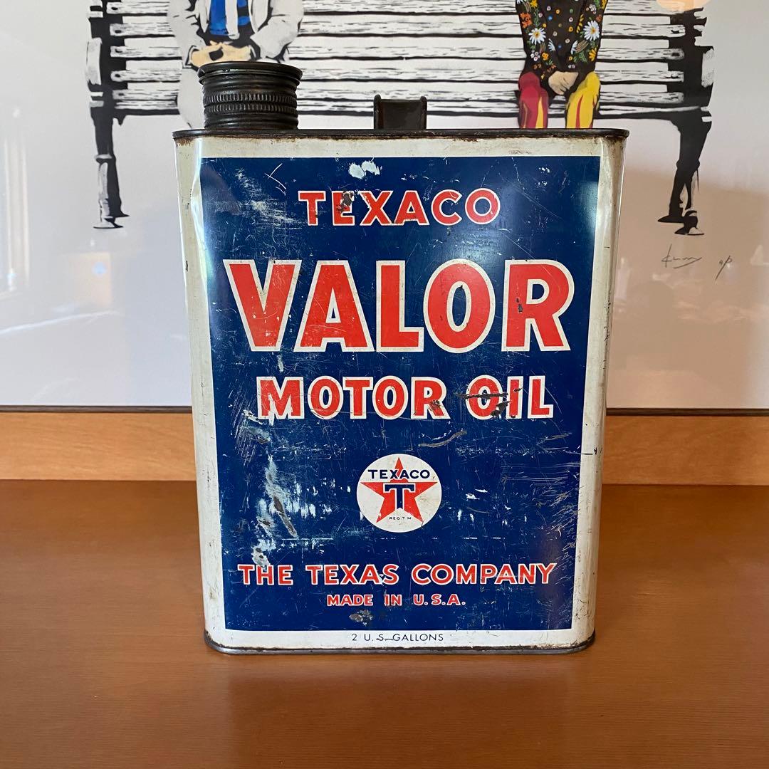 激レア　Texaco Valor Motor Oil 2ガロン缶