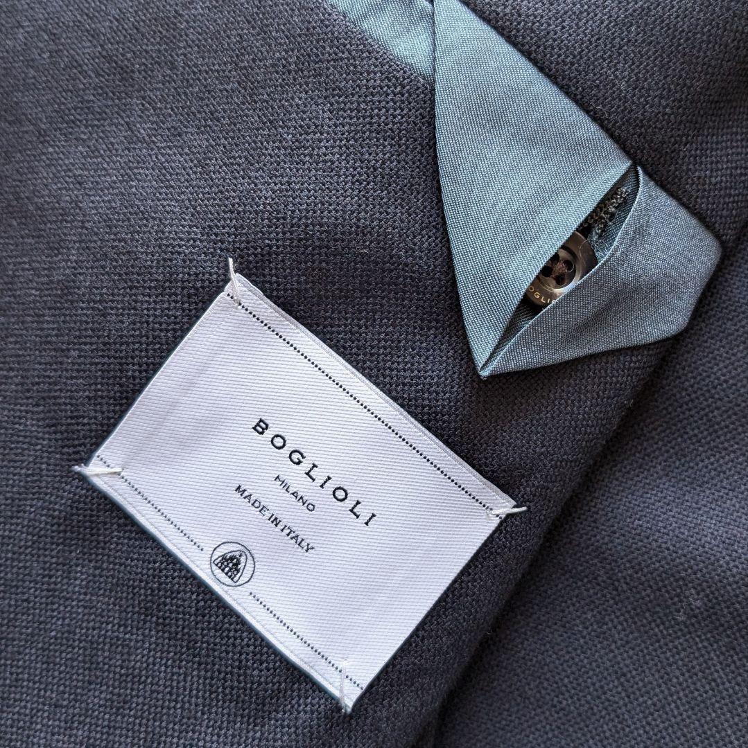 【近年モデル】BOGLIOLI DOVER ホップサック ジャケット ネイビー