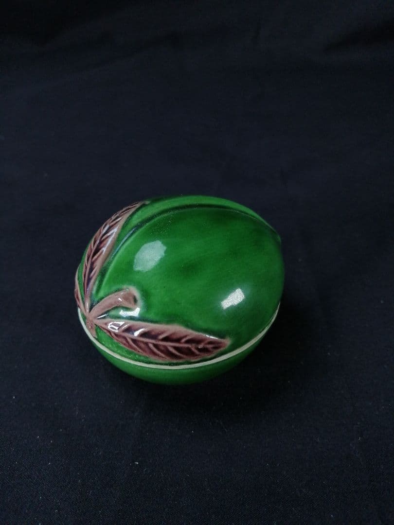 【茶道具】三浦竹軒造　桃香合　香合316