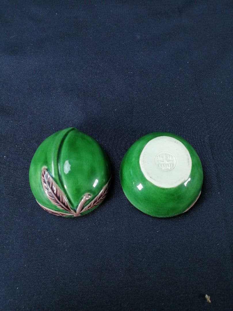 【茶道具】三浦竹軒造　桃香合　香合316