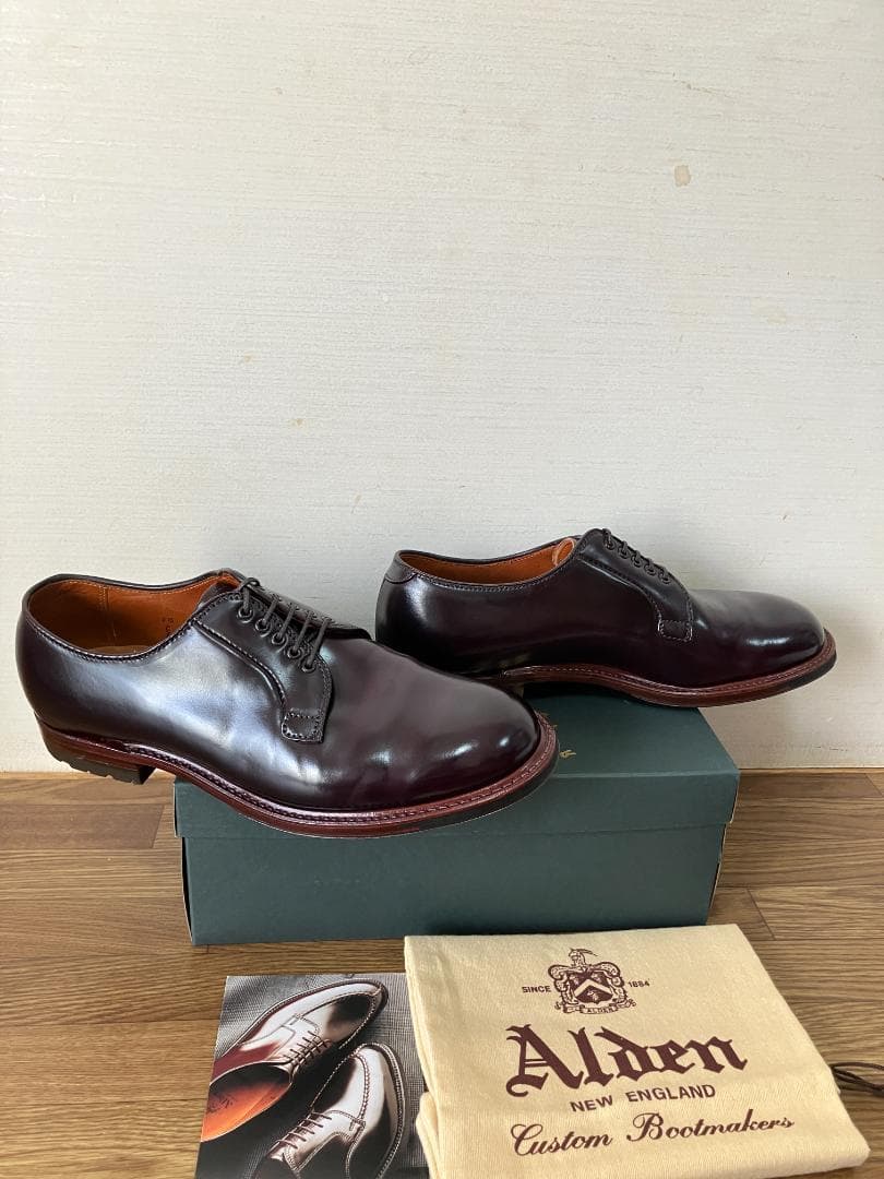 ALDENオールデンD8411C バーガンディー コードバン 9.5E