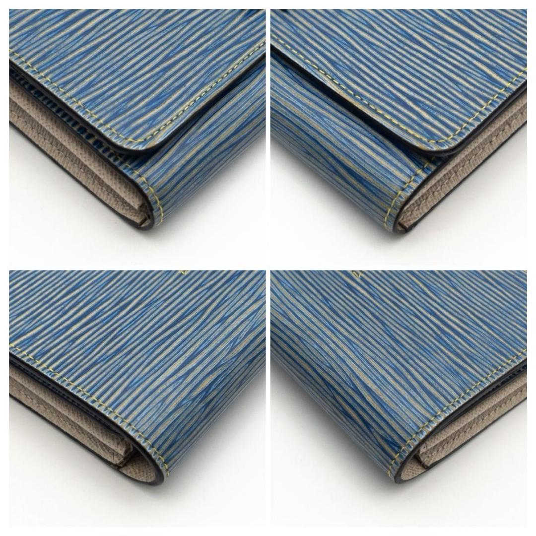 【極美品】ルイヴィトン　ポルトフォイユツイスト　長財布　エピ　デニム　ブルー