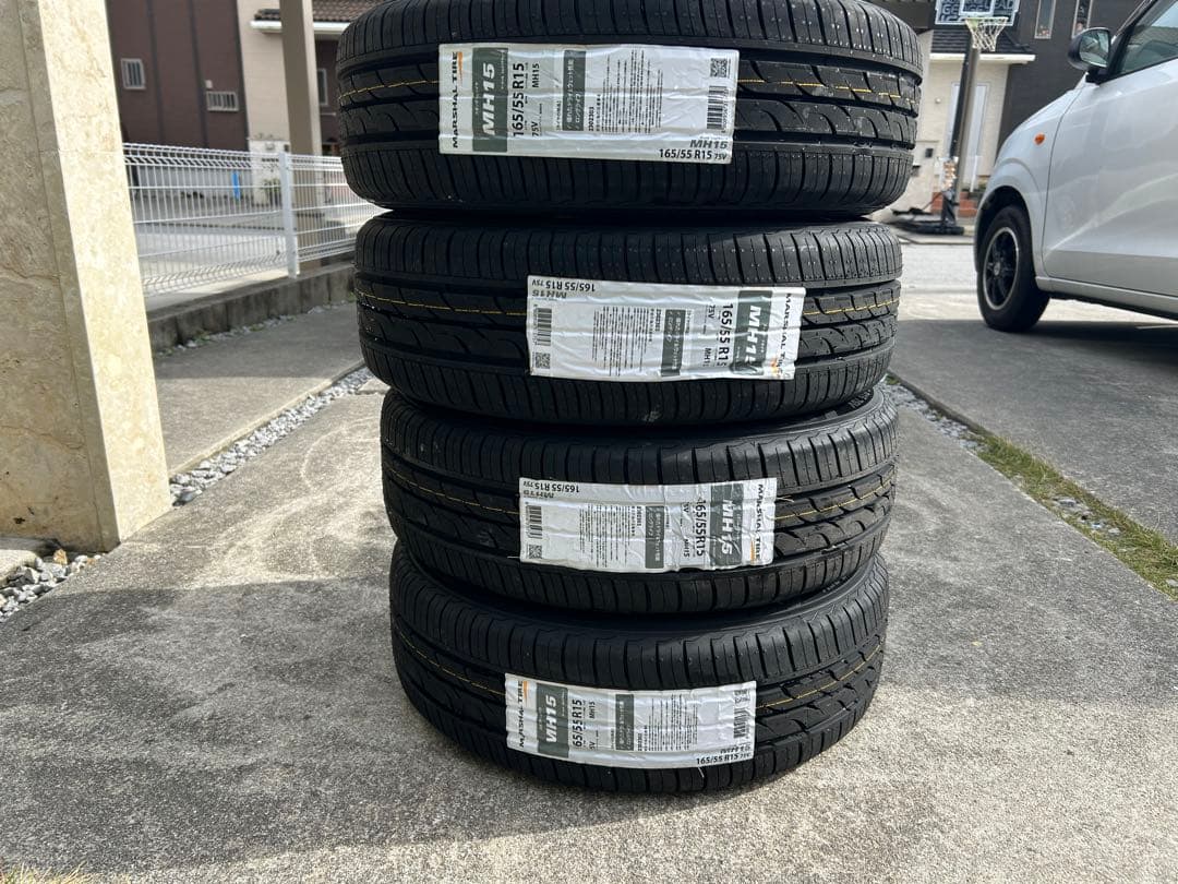 専用品①新品タイヤ165/55R15 ホイールタイヤ4本セット
