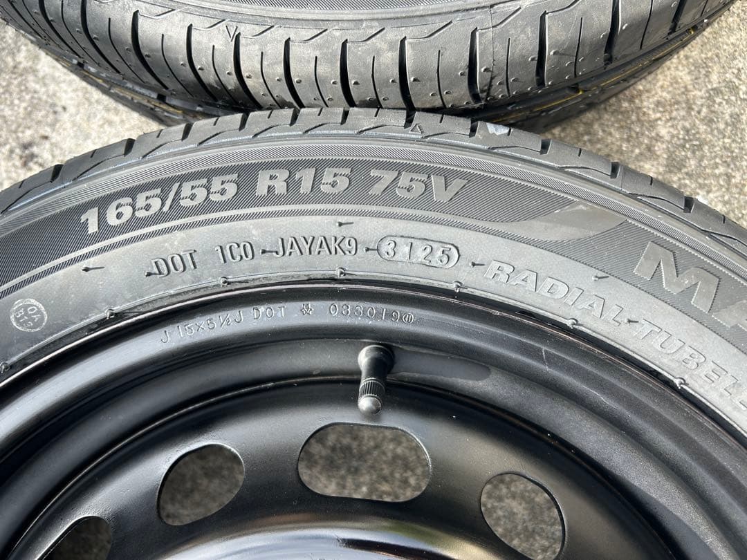 専用品①新品タイヤ165/55R15 ホイールタイヤ4本セット