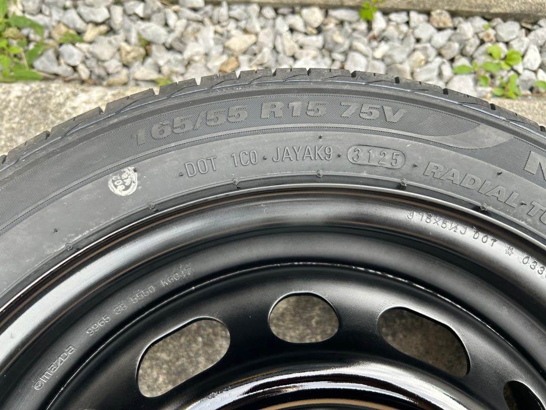 専用品①新品タイヤ165/55R15 ホイールタイヤ4本セット