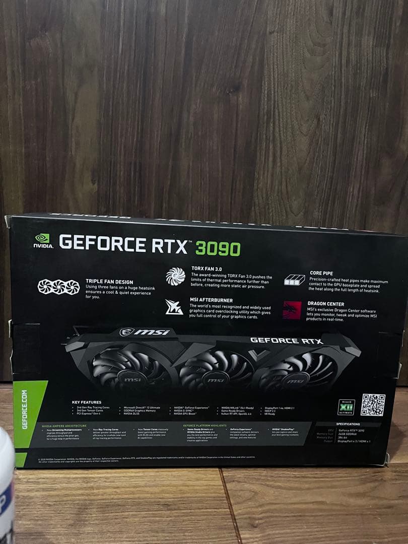 グラフィックボード・グラボ・ビデオカード MSI GEFORCE RTX 3090 VENTUS 3X