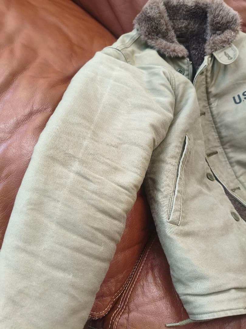 HOUSTON N-1 デッキジャケット 5N-1X TANカラー