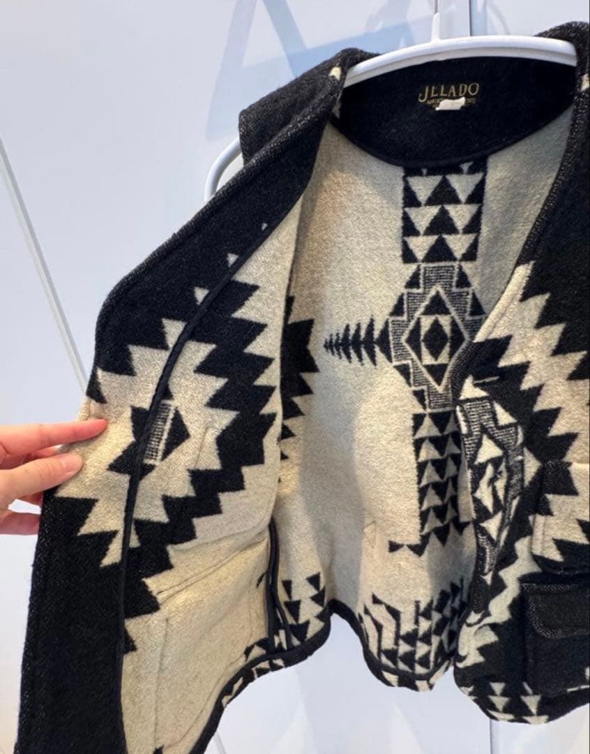 JELADO 日本製 幾何学模様 ベスト　激レア