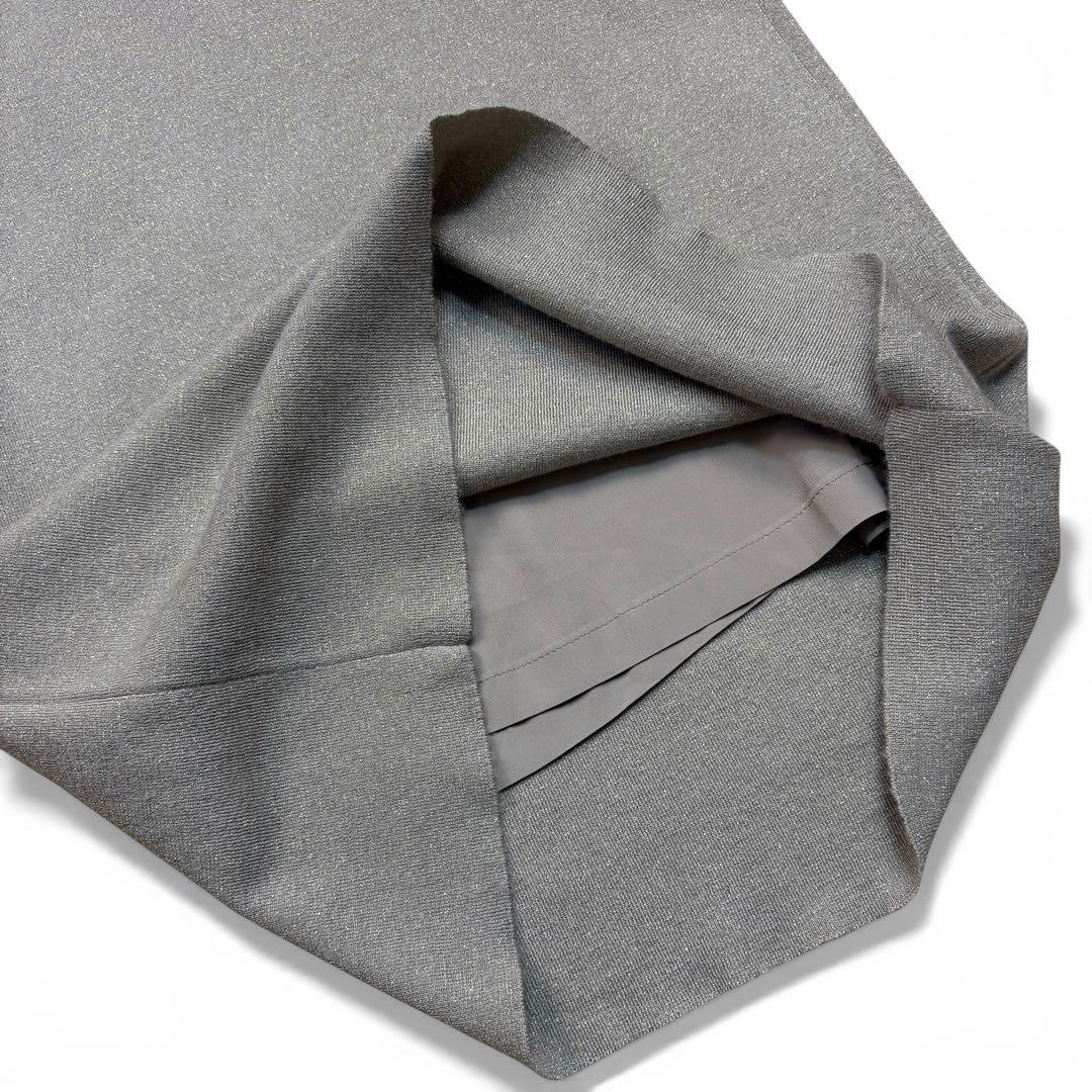 極美品 ブルネロクチネリ カシミヤ シルク ラメニットワンピース Lサイズ