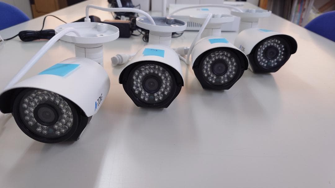 A-ZONE Wireless P2P NVR 防犯カメラ4台セット