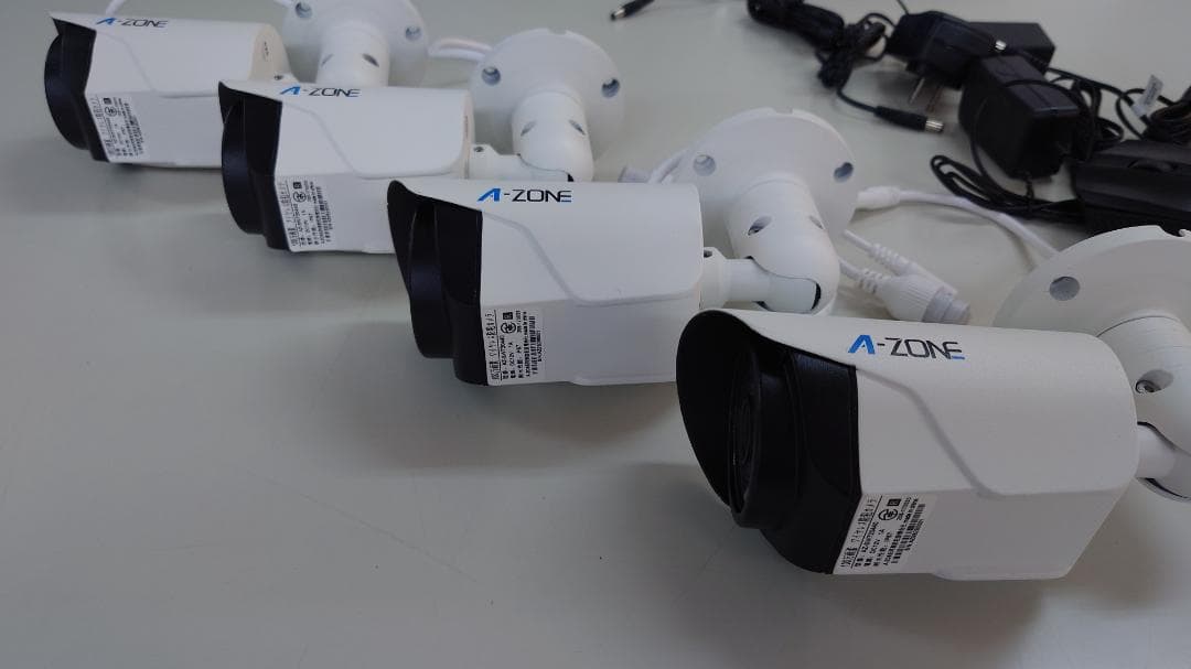 A-ZONE Wireless P2P NVR 防犯カメラ4台セット