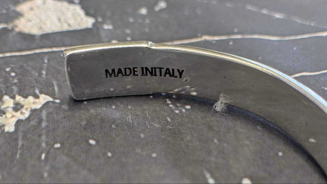 ②【Maid in italy】アレキサンダーマックイーン シルバー バングル