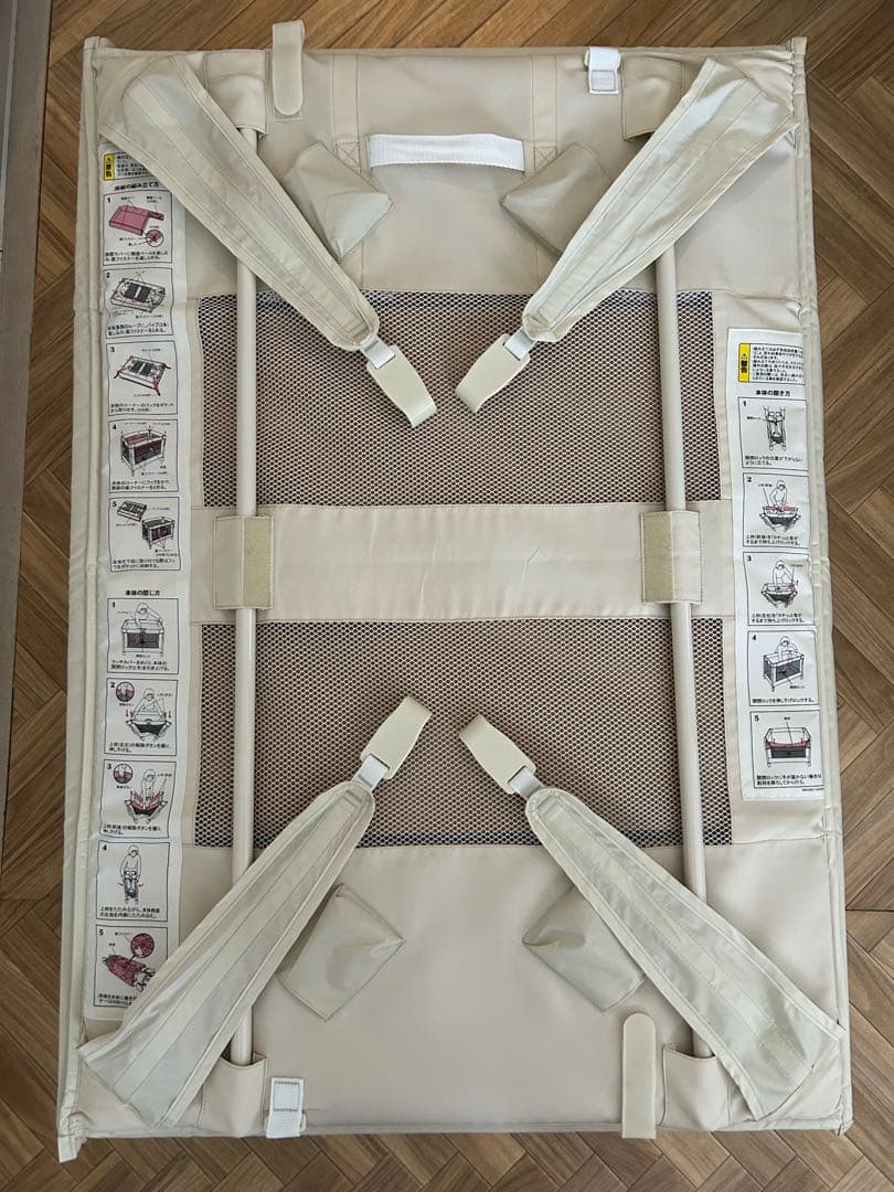 【お値下げ中】Aprica アップリカ ココネルエアー ベージュ ベビーベッド