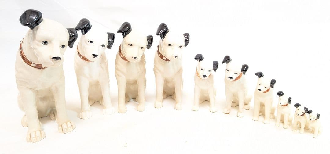 ビクター犬 まとめて 10体 陶器製 昭和レトロ 当時物 アンティーク