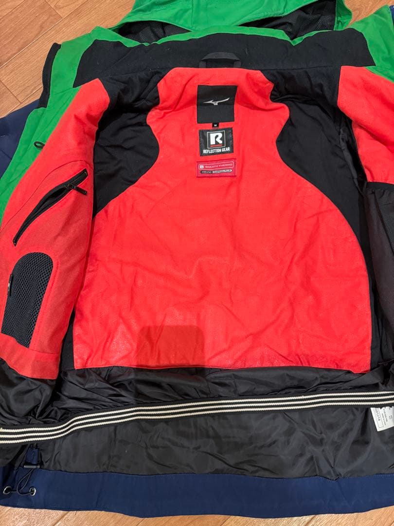 ミズノ MIZUNO スキーウェア 上下セット デモモデル 中古　上M 下L