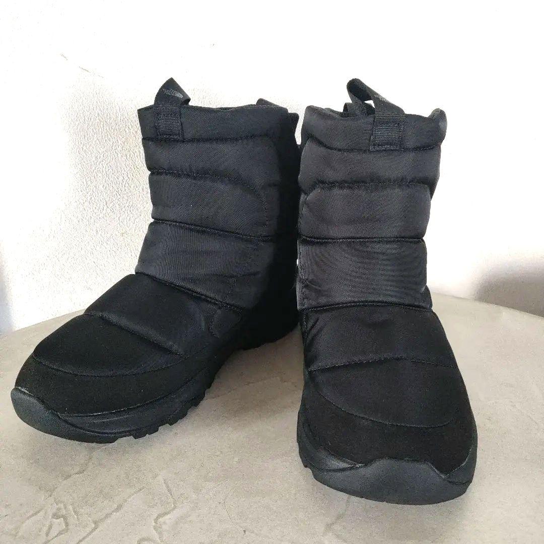 ノースフェイス ヌプシ ウォータープルーフ ニット ショート 防寒　ブラック