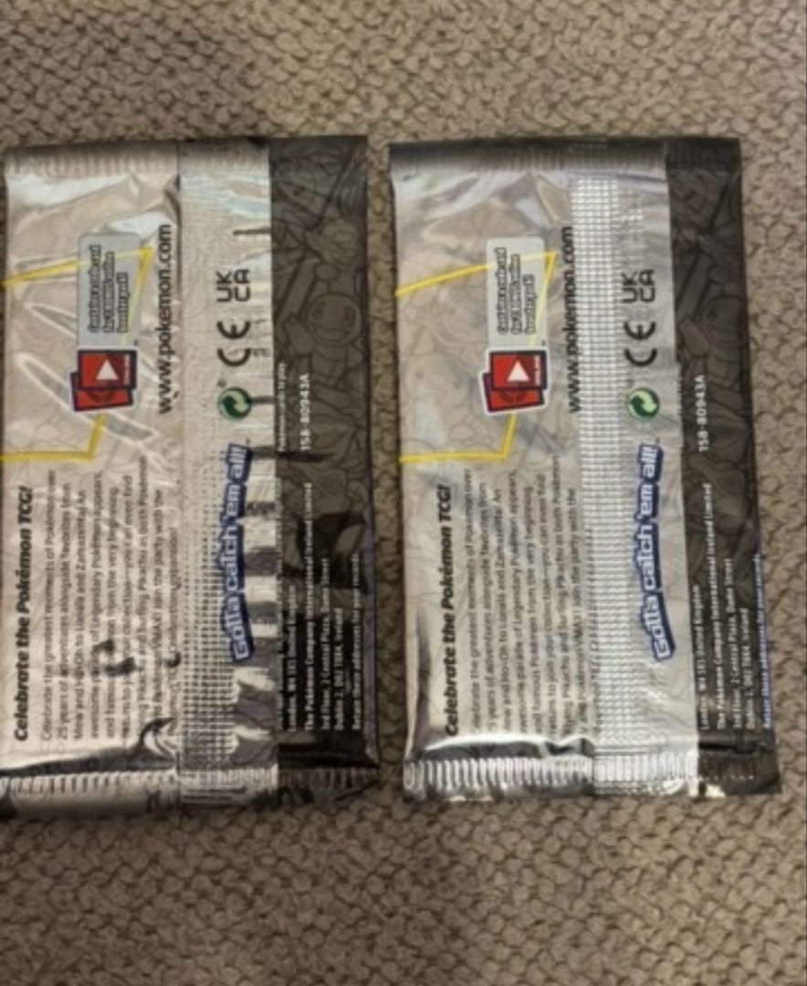 ポケモンカードcelebrations 25th 未開封 2パック