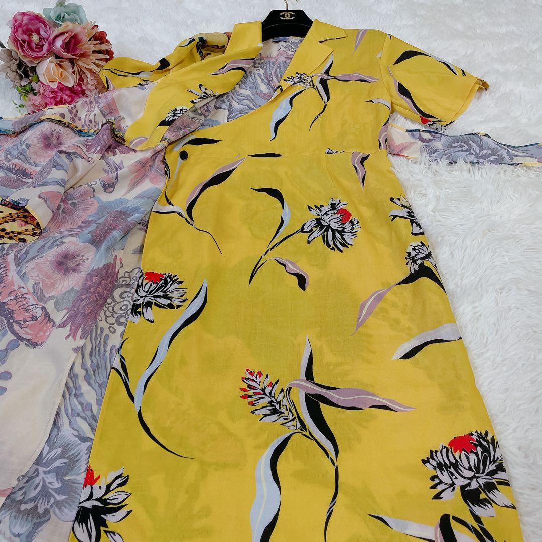 極美品　ポールスミス　ハワイアンパシフィックローズ　カシュクールワンピース