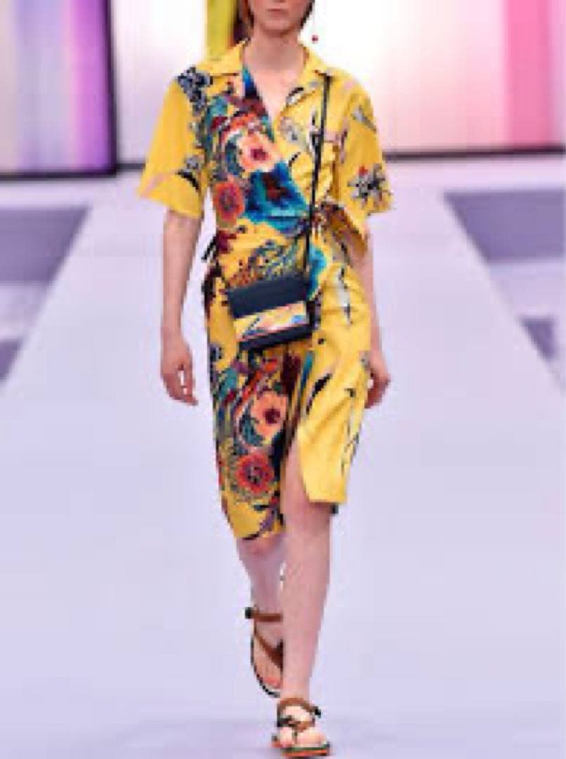 極美品　ポールスミス　ハワイアンパシフィックローズ　カシュクールワンピース