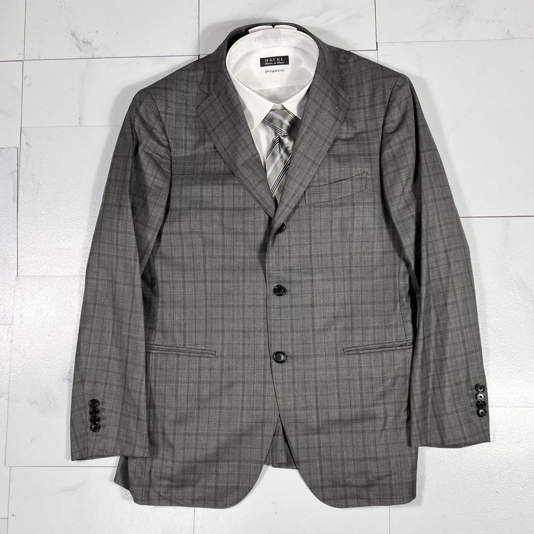 ビームスF カスタムテーラー ロロピアーナ 絹 セットアップ スーツ チェック