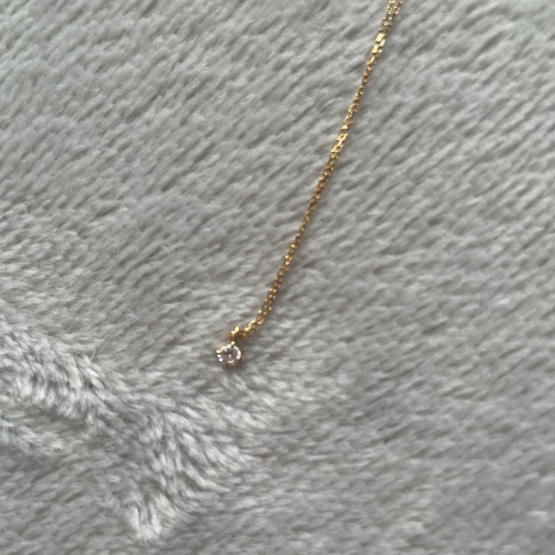 ete シンプル ゴールド ネックレス　45㎝