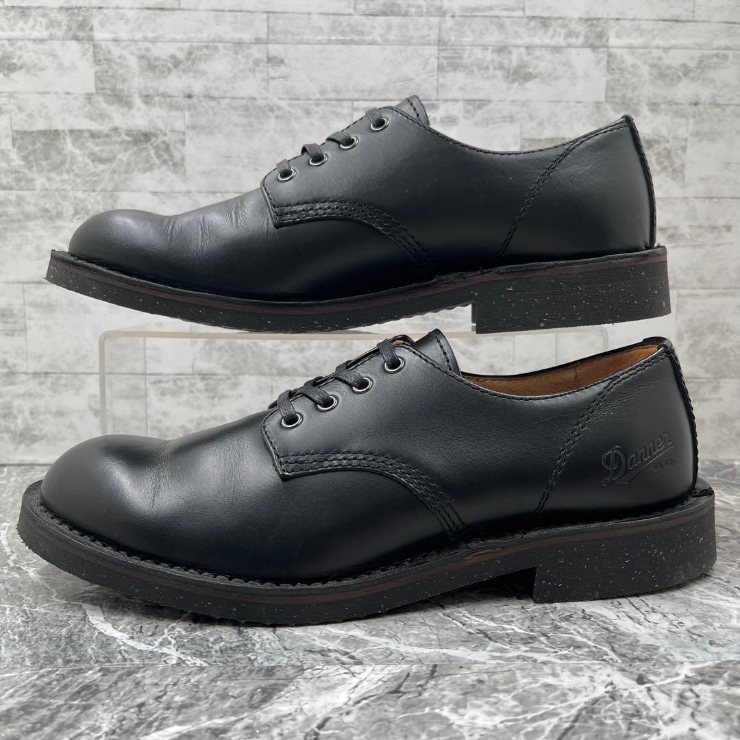【美品】 ダナー ポストマンシューズ US8 ブラック 革靴 アメカジ レア