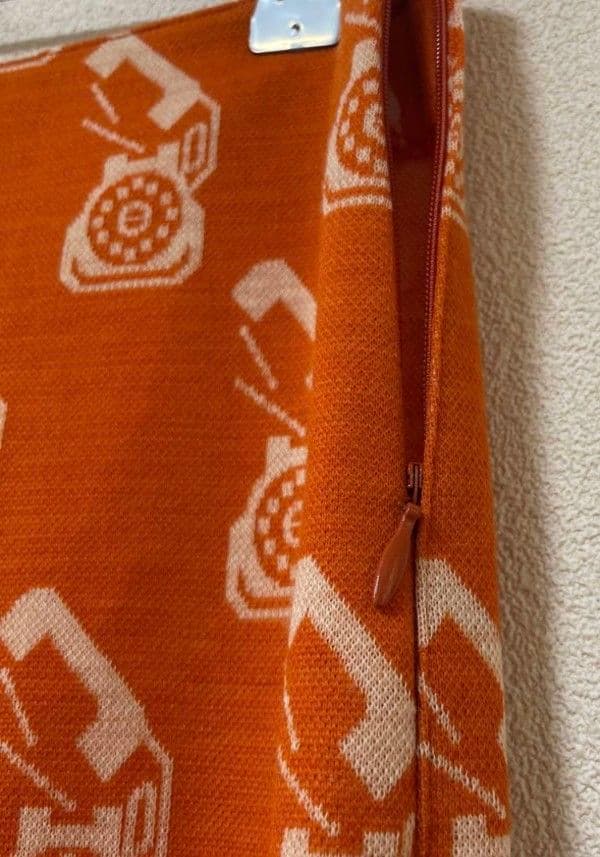 大特価【美品】ミュウミュウの総柄フレアパンツ　オレンジ系