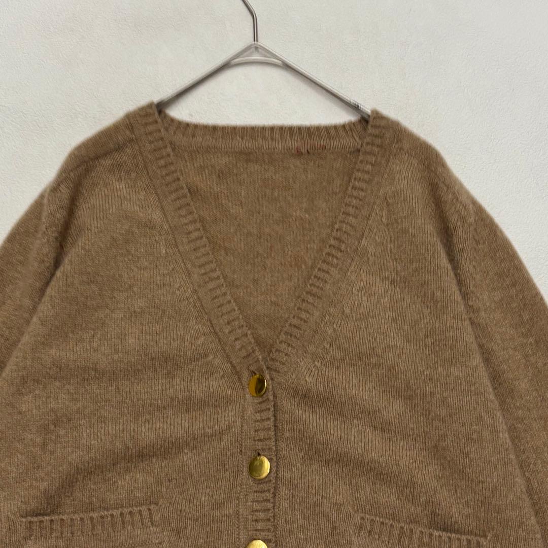 美品　定価26万　GUCCI カシミヤ　カーディガン　ベージュ　ホースビット
