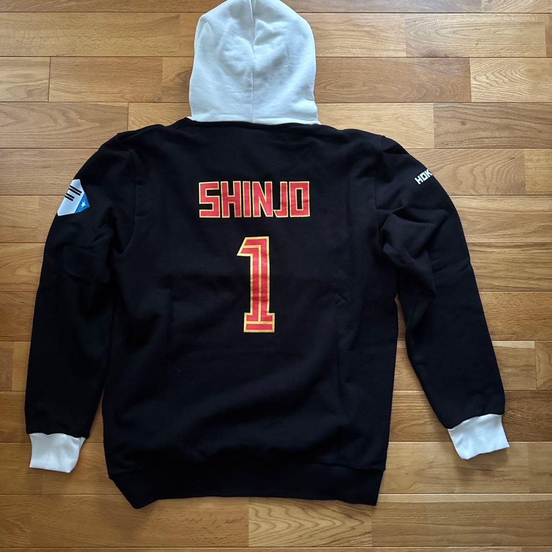 受注限定販売品ファイターズロゴフーディー パーカー箔プリント(新庄 剛志 #1)