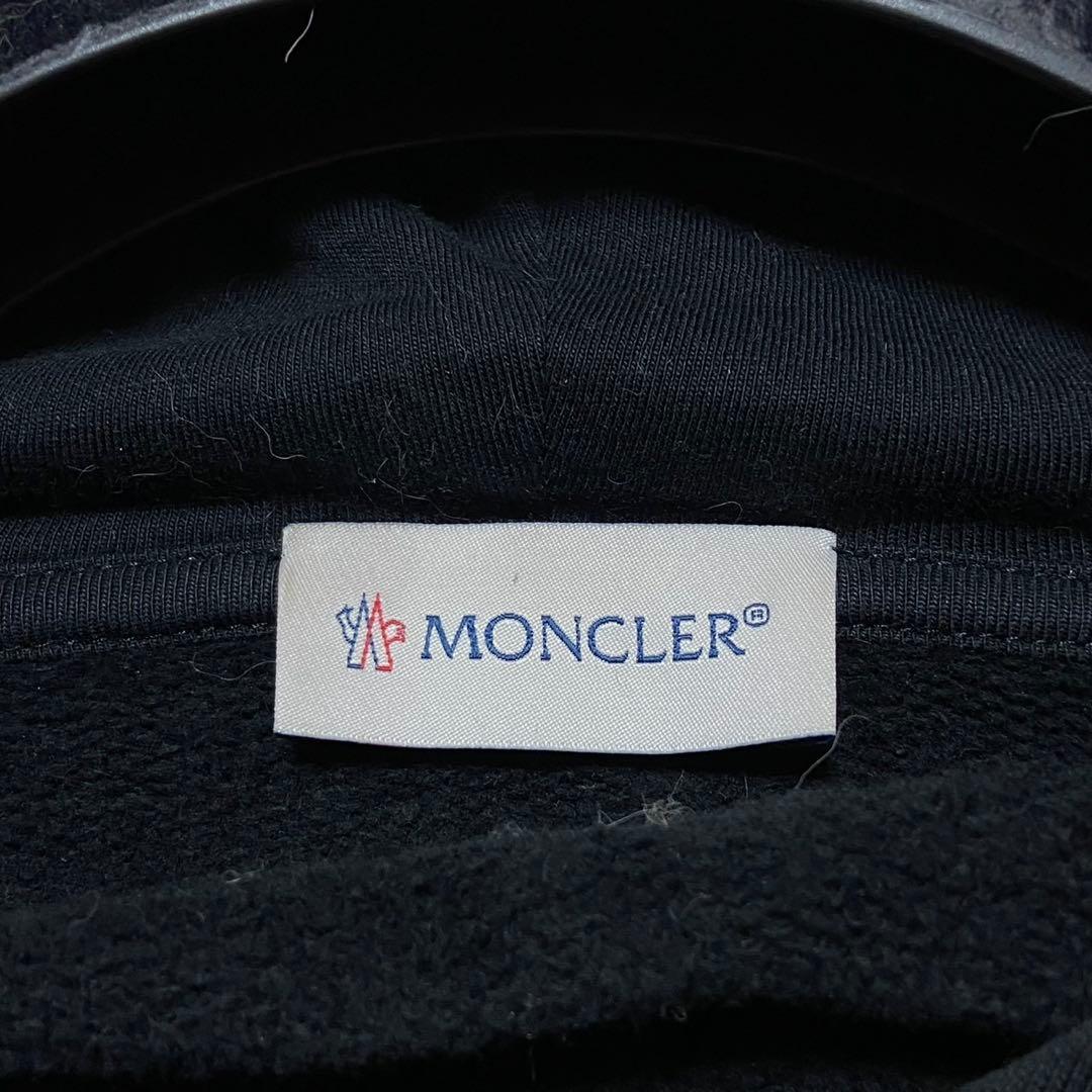【美品】モンクレール パーカー ブラック Sサイズ相当 レディース