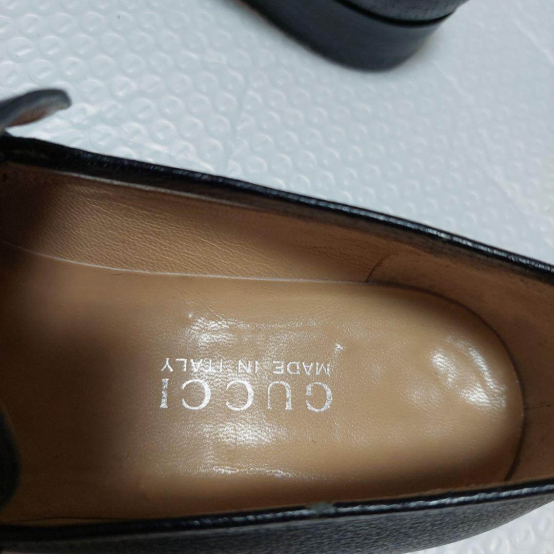 GUCCI 　ホースビット　ブラック ローファー 金具付き