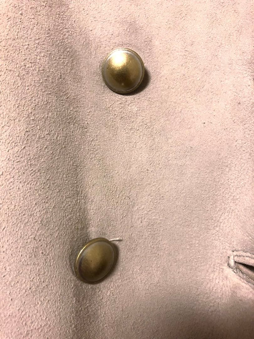 ゆっち　クリーニング済　羊毛　100% リアルファー　ムートンコート