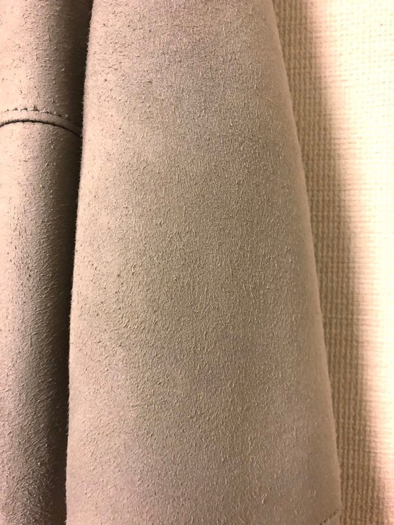 ゆっち　クリーニング済　羊毛　100% リアルファー　ムートンコート