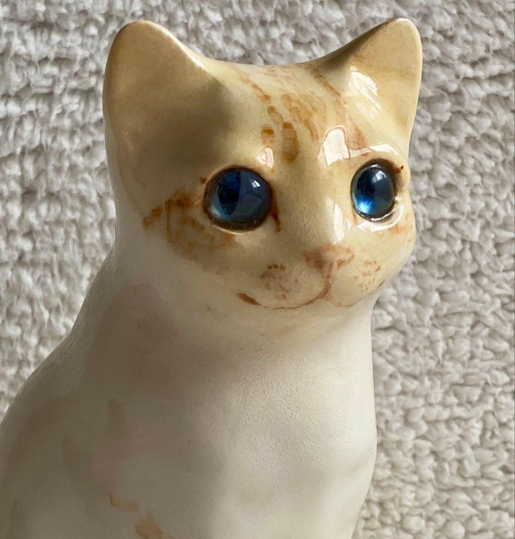 ウィンスタンレイキャット　ケンジントンキャット　青目猫　サイズ2　貫入無し❣️