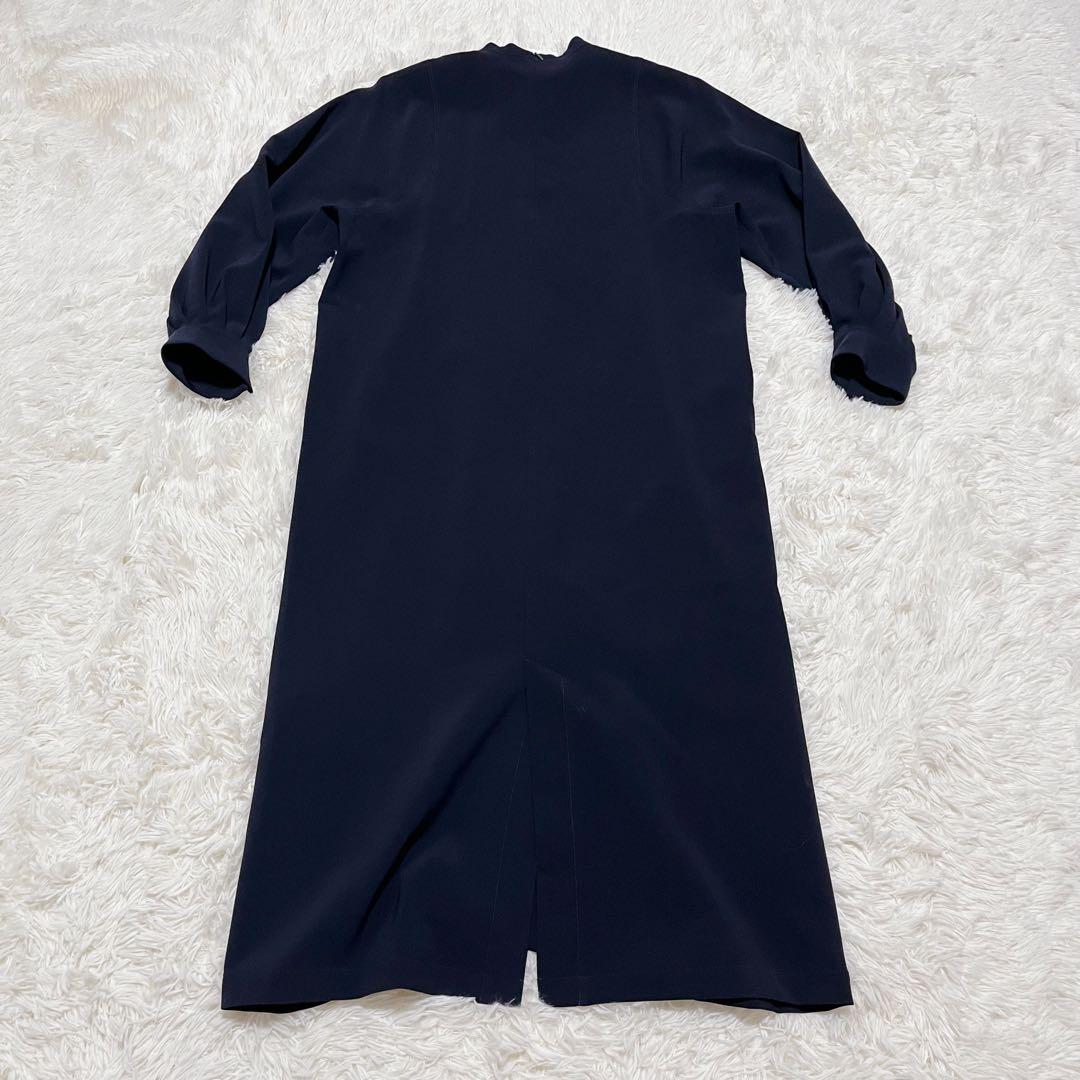 【未使用タグ付】JOURNAL STANDARD ダブルクロスロングOP 紺38