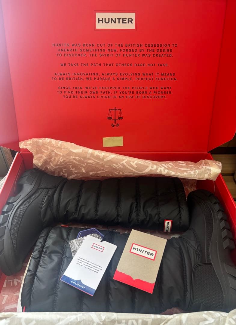 【Hunter】スノーブーツ　ハンター黒　WFT2108WWU