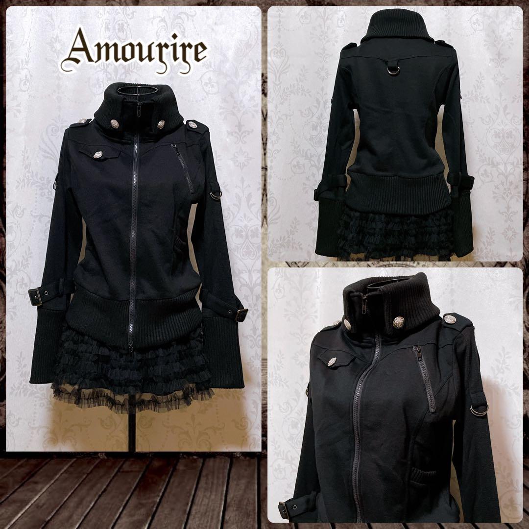 ブルゾン 黒 平成ギャル y2k ダークコア パンク nana d.i.a系