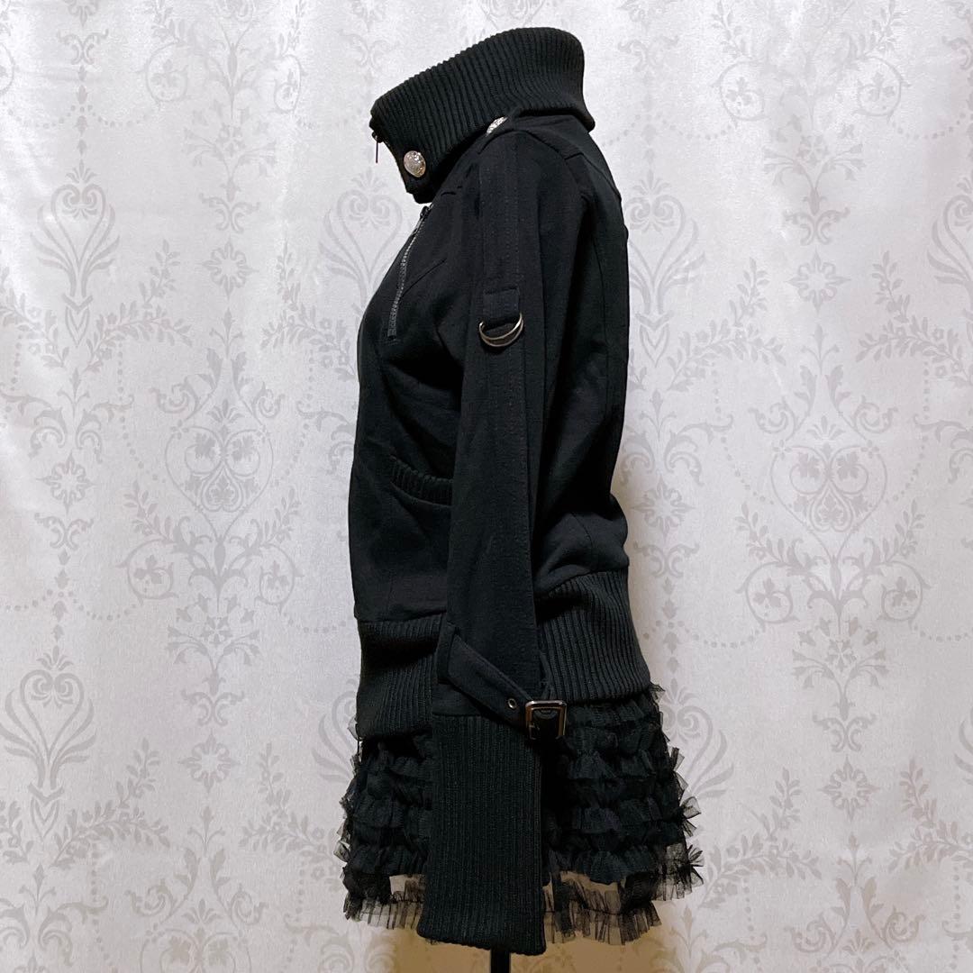 ブルゾン 黒 平成ギャル y2k ダークコア パンク nana d.i.a系