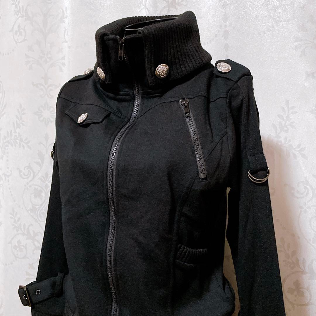 ブルゾン 黒 平成ギャル y2k ダークコア パンク nana d.i.a系