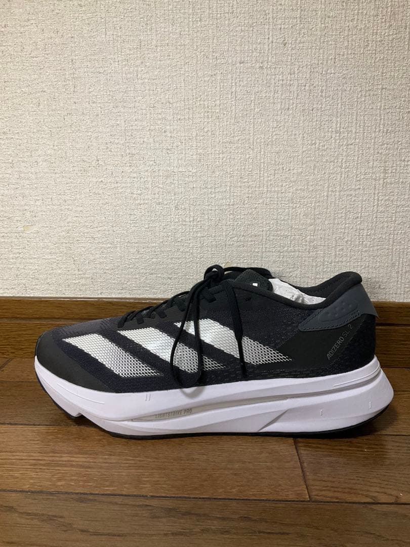 ADIZERO SL2 adidas ランニングシューズ　黒　メンズ　25.5