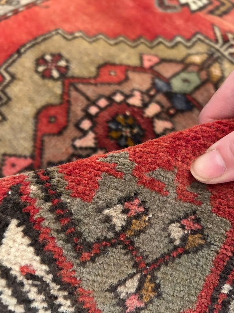 トライバルラグ・トルコヴィンテージラグ・ウール約51×99cm