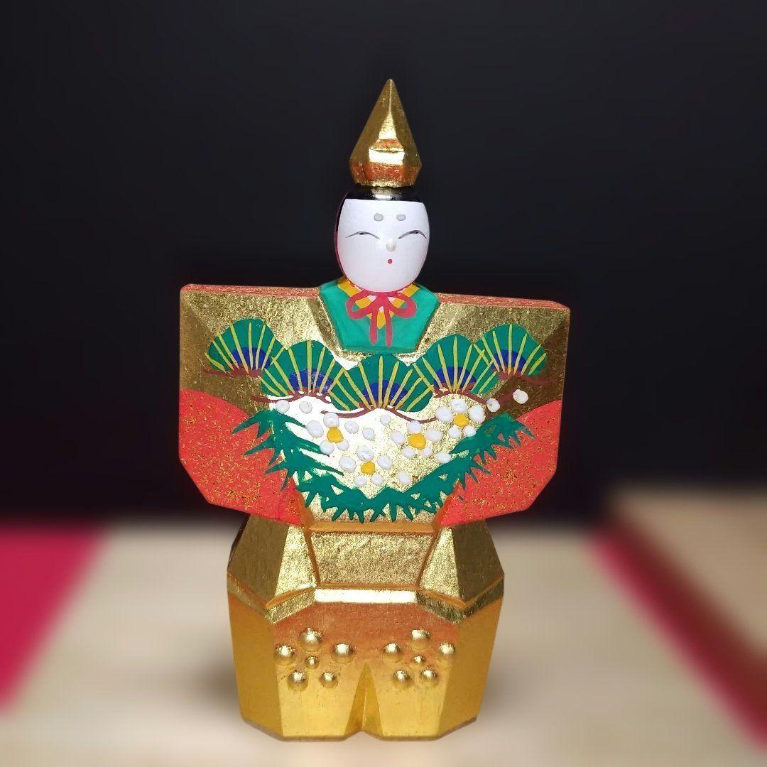 m*i様 一刀彫り　雛人形　神泉作