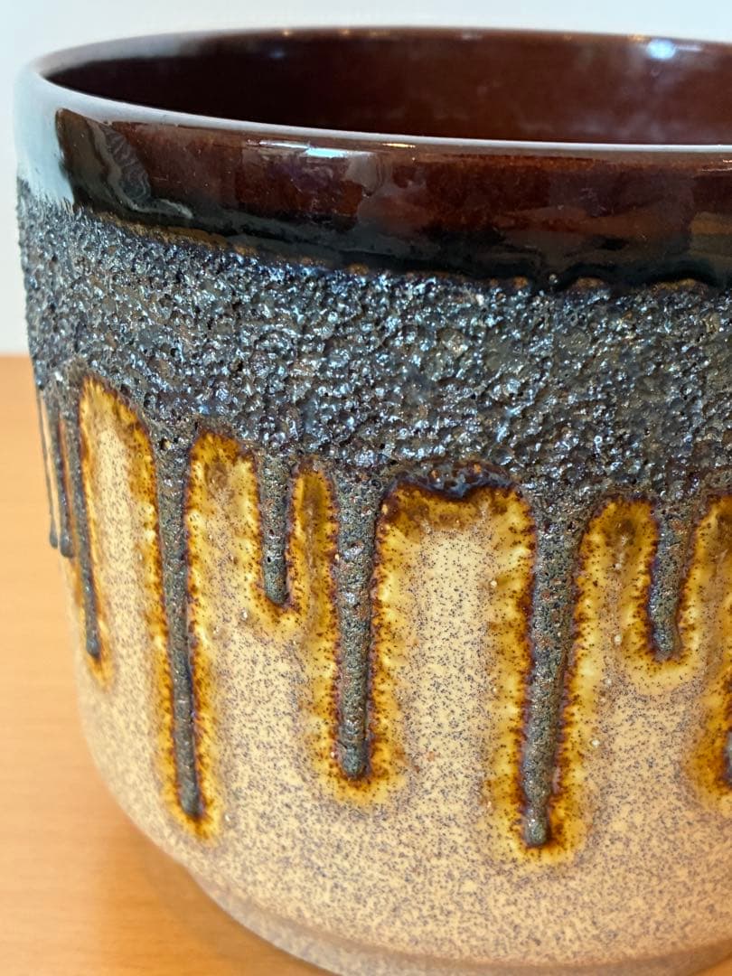 Fatlava Scheurich プランター 鉢 60年代 高さ11.7cm