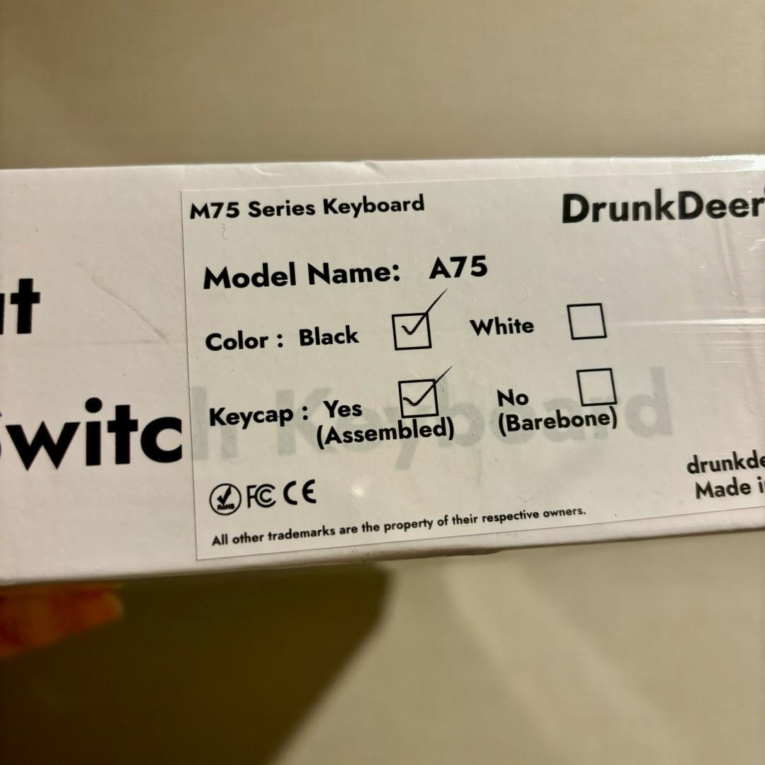 DrunkDeer M75 ラピッド トリガー メカニカル キーボード