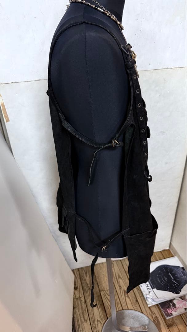 珍品　share spiritレザーエプロン　ゴートスキン. 箱new