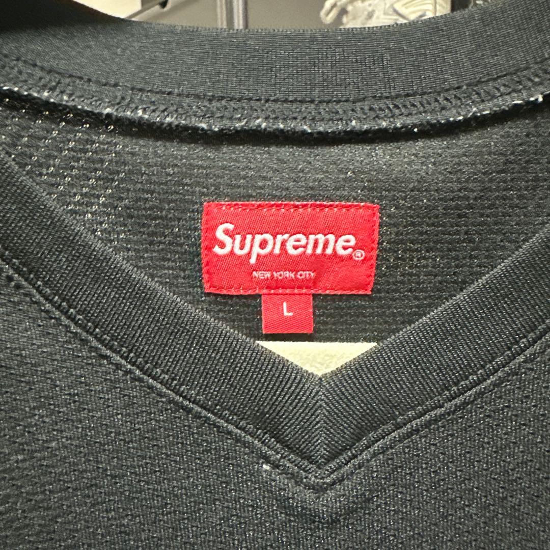 Supreme フットボールシャツ　ブラック